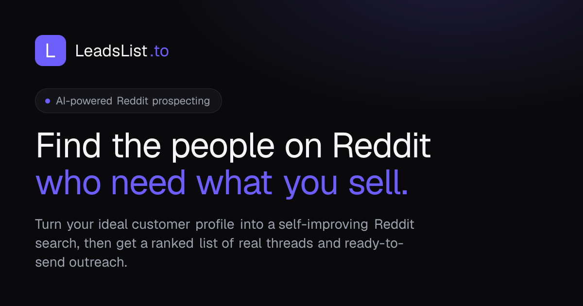 LeadsList.to screenshot
